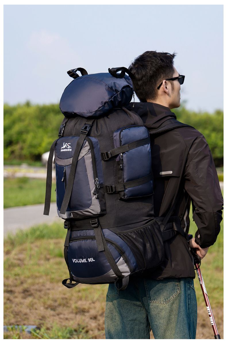Zaino leggero da 90 litri, grande capacità, per uomini e donne, zaino da viaggio, borsa da trekking per esterni_voghion.com