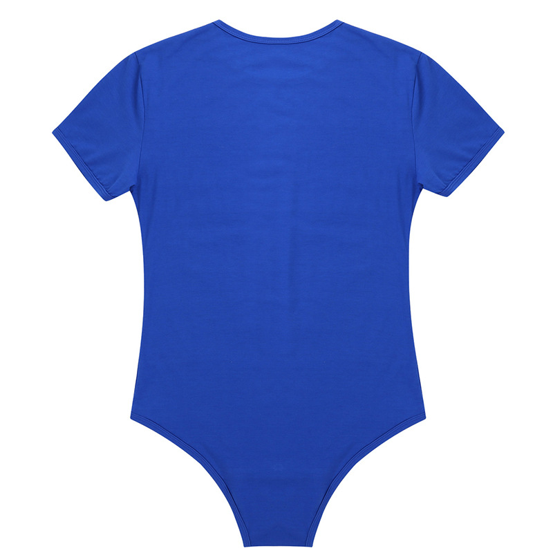 2023 foreign trade new short-sleeved round neck button jumpsuit men's breathable jumpsuit home pajamas wish_voghion.com