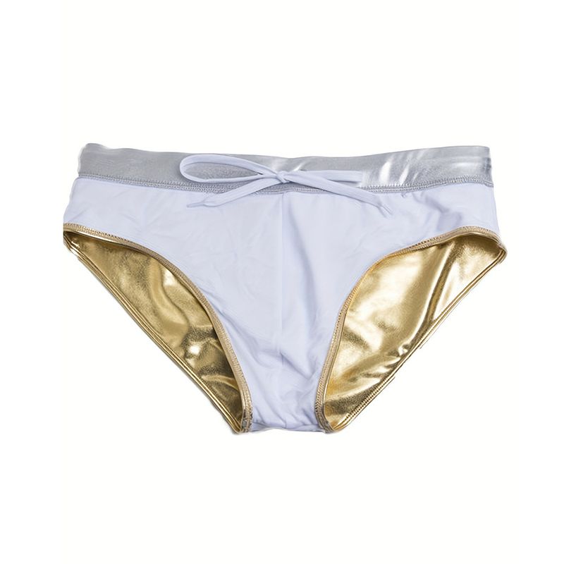 Men's Metallic Trunk Swimwear - Fashionable & Slim-Fit Briefs For Beach & Pool_voghion.com