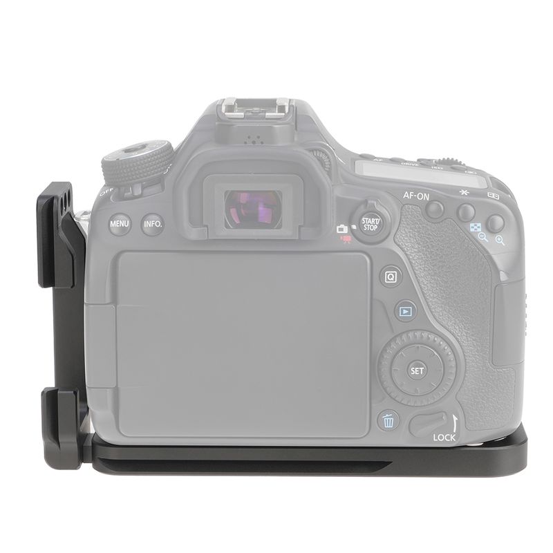 Suporte de câmera FOTGA em formato L para Canon 70D 80D 90D, placa de base, liberação rápida, QR, vertical, parafuso 1/4, estabilizador_voghion.com