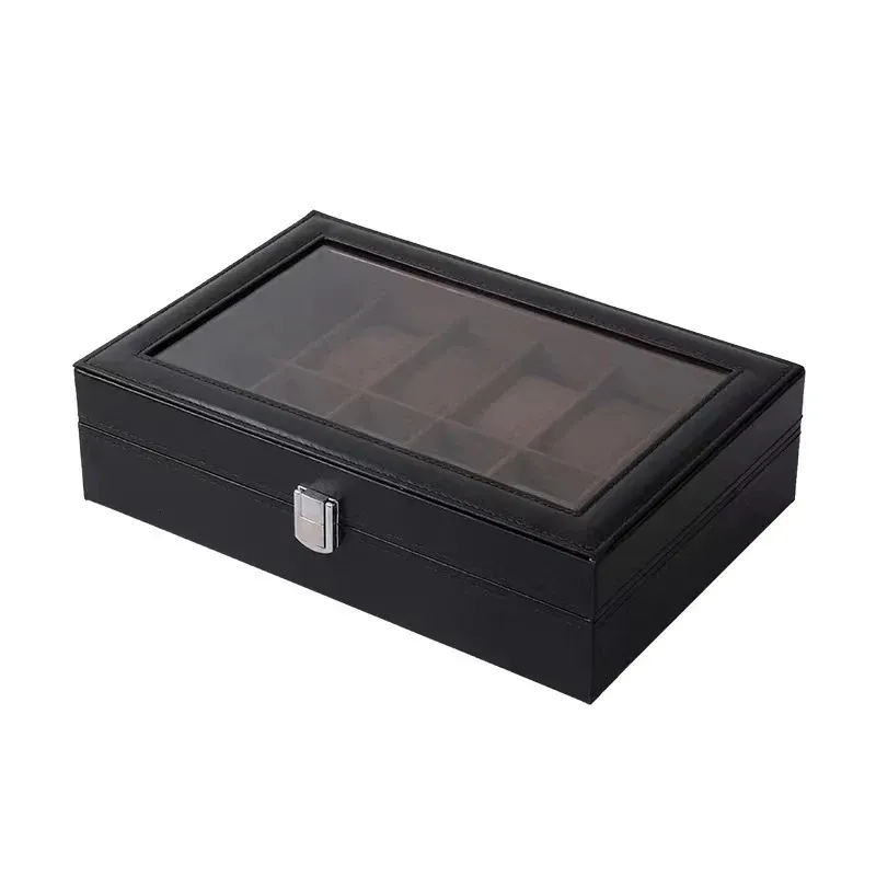 61012 20 Slots Wrist Holder Storage Case Organizer PU Leather Watch Display Box Regalos Para Hombre 240511_voghion.com