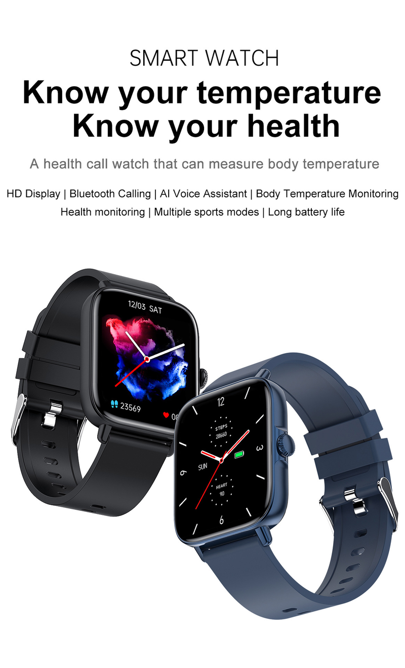 Montre intelligente T46S, appel Bluetooth bimode, assistant vocal AI_voghion.com