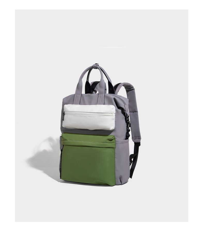 Sommer Neue College-Studenten Farbkollision Multi-Tasche Leichte Outdoor-Mode Herren Reiserucksäcke_voghion.com