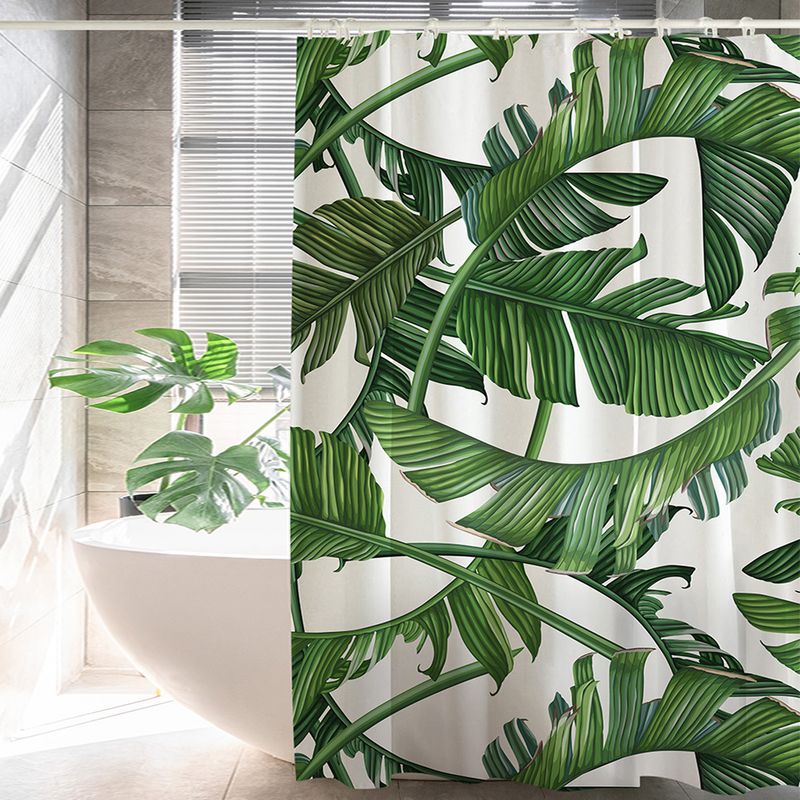 Home Garden Waterproof And Impermeable Printed Shower Curtain Polyester Punch Free Shower Curtain Spot_voghion.com