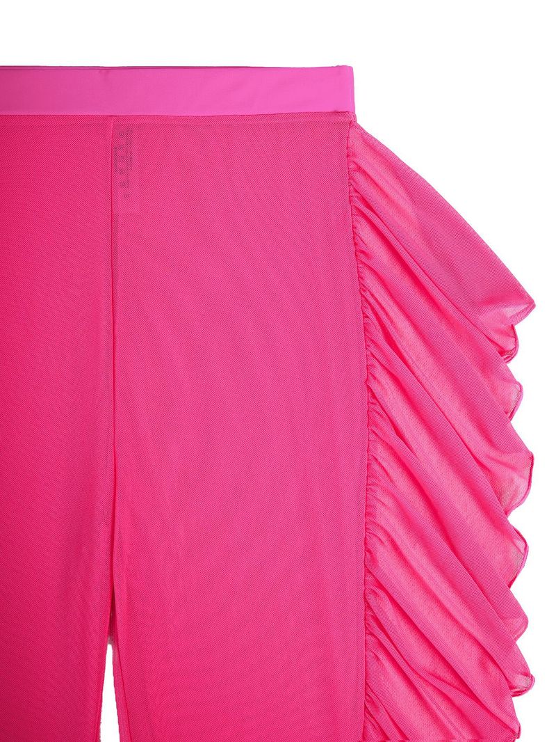Dameskleding Pure Color Mesh Snel drogende broek Sexy bikini strand cover-up badpak vrouwelijk_voghion.com