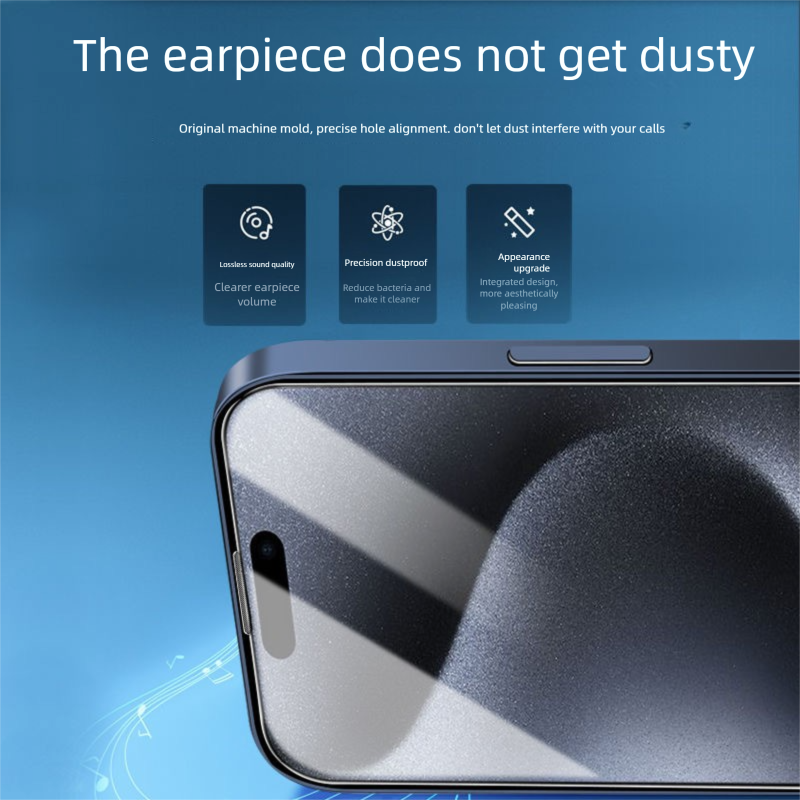 Suitable For IPhone 16 Full Screen Anti-Peeping Tempered Glass Iphone 15 Pro/16 Pro Max Privacy Dustproof Phone Film_voghion.com