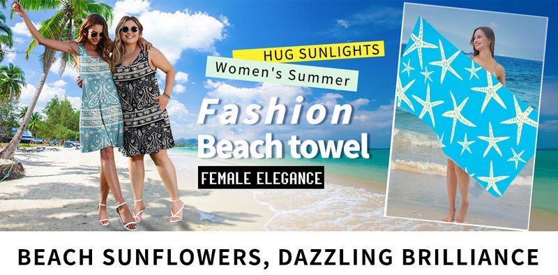 Asciugamano da spiaggia in microfibra di alta qualità - Ultra assorbente, ad asciugatura rapida e anti-sabbia (90x180 cm, morbido e leggero, ideale per piscina/spiaggia/vacanza)_voghion.com