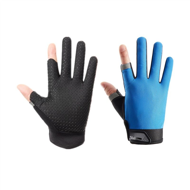 Cycling Half Finger M Spring Summer Non-Slip Fishing Outdoor Mesh Thin Breathable Fingerless Fitness Sports Gloves_voghion.com