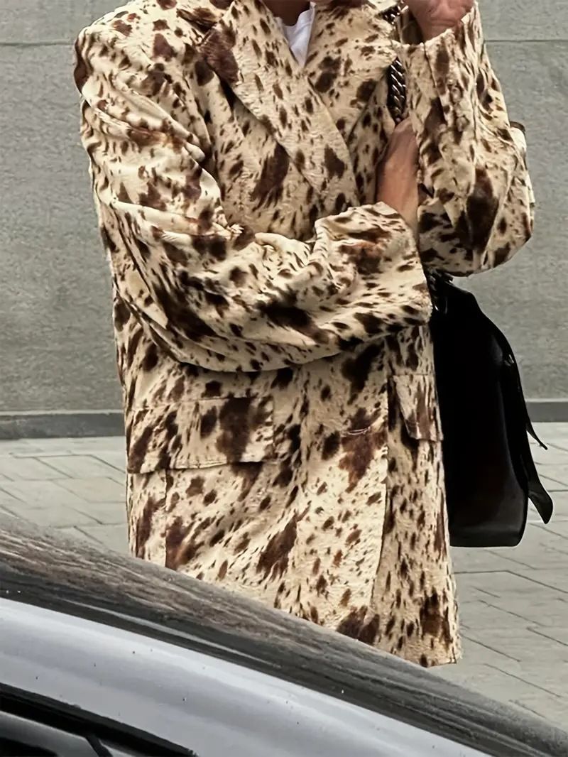 Women's Clothing Leopard Print Blazer Jacket – Work-to-Weekend Versatility (S-XXL, Comfort Fit)_voghion.com