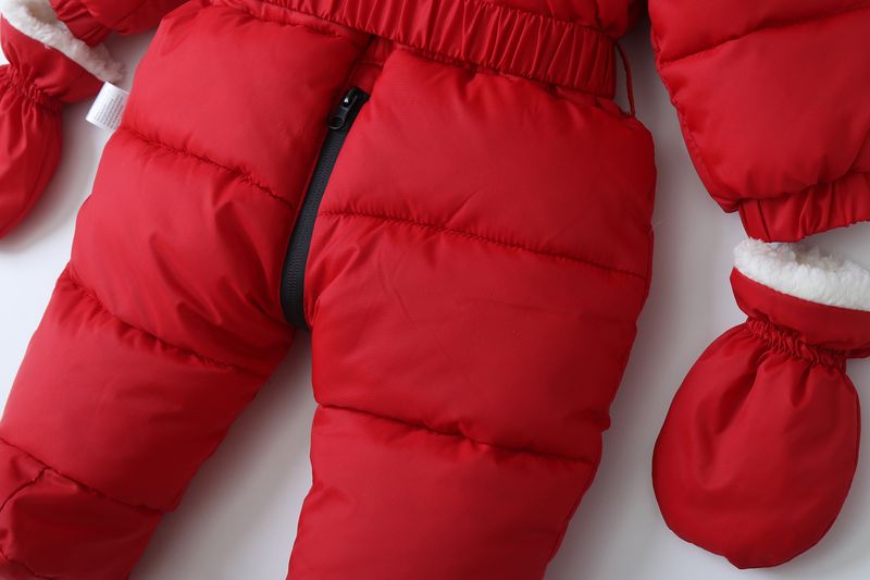 Warm Fleece-gefütterter Baby-Overall mit Kapuze und Fäustlingen – Weicher Winter-Strampler für Kleinkinder (1–3 Jahre, 80–100 cm) – Unisex, neutrale Farben_voghion.com