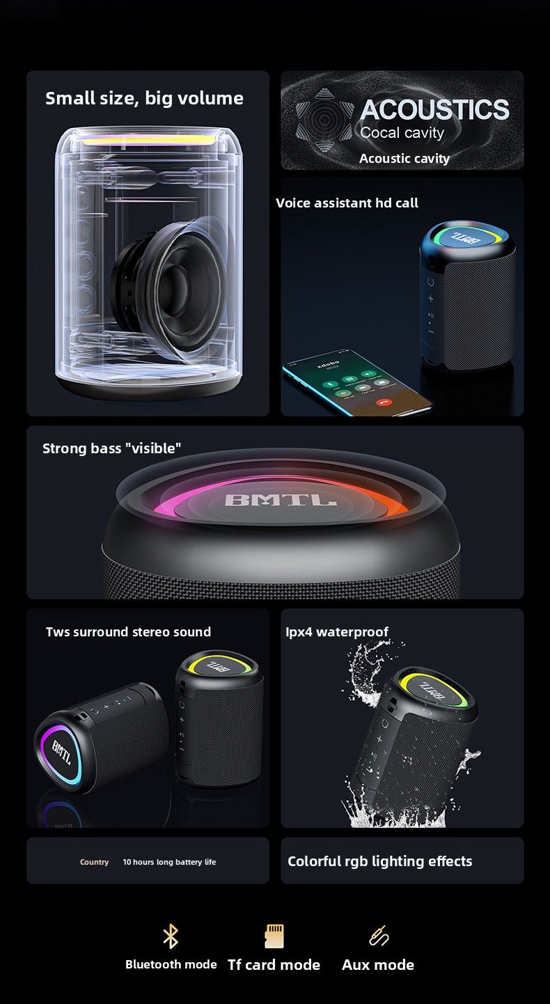【Wysoka jakość】 Xidobao Xdobo Go Killer Bluetooth 10W przenośny głośnik do jazdy na rowerze górskim mini_voghion.com