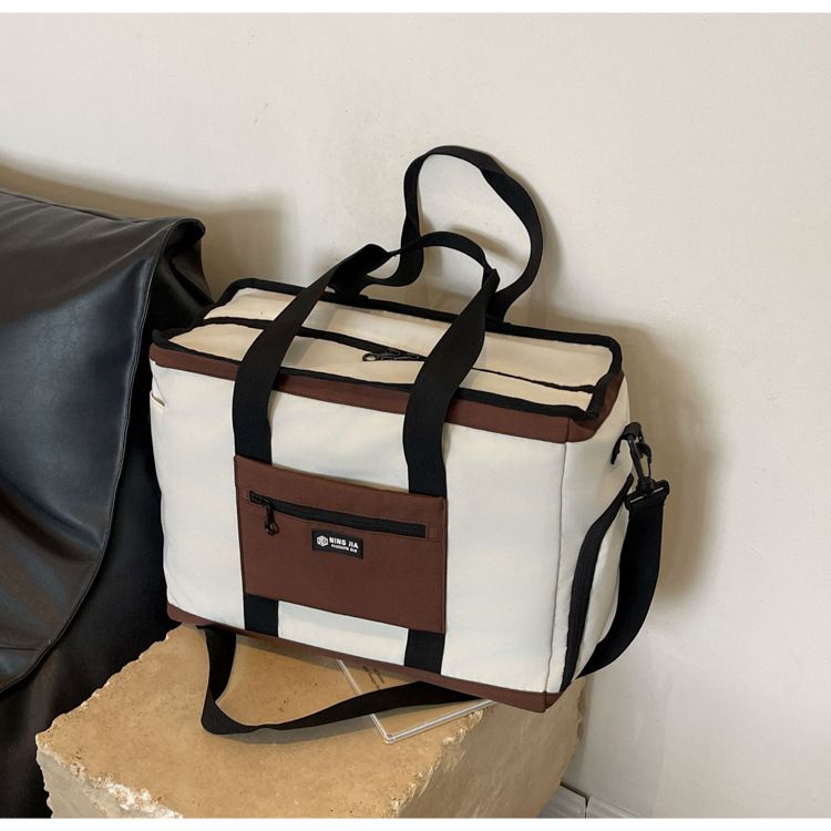 Modieuze lichtgewicht sport-fitnesstas Grote capaciteit Verplaatsbare draagbare opbergtas Schoenen Droog en nat Scheiding Yoga-trainingstas_voghion.com