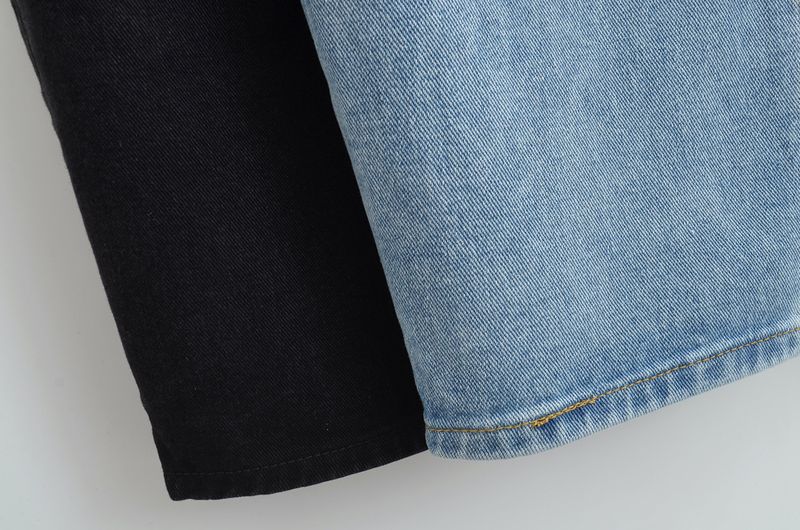 Jeansrock mit Schlitz vorne für Damen, neuer Retro-Hot-Girl-Stil, hohe Taille, schmaler, hüftgewickelter Midirock_voghion.com