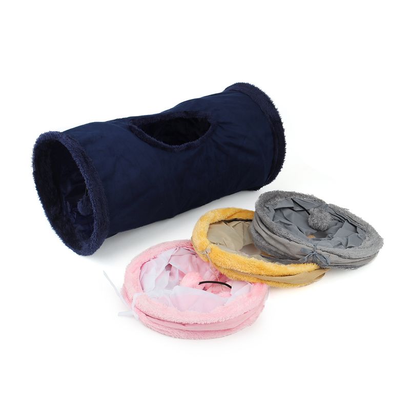 Puppy Pluche Bal Huisdier Speelgoed Tent Tunnel Buis Opvouwbare Opslag Fluwelen Kat Kanaal Boor Emmer_voghion.com