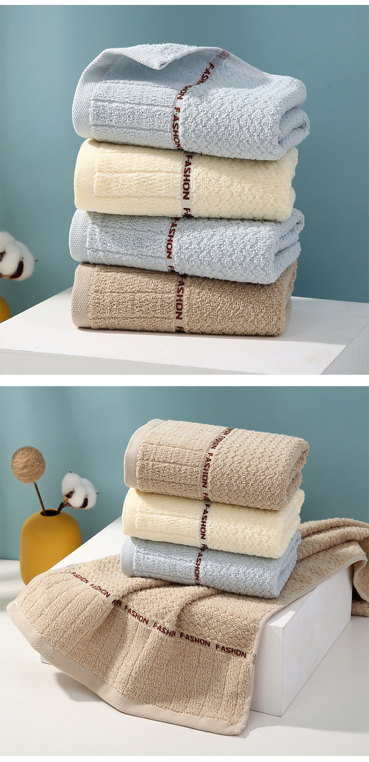 Asciugamani in cotone, asciugamani per la casa morbidi e addensati, assorbenti in cotone, asciugamani per il viso, ricami regalo_voghion.com