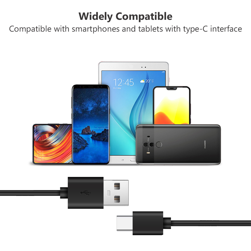 25/100/150/200/300cm câble USB C Type C 3A câble de Charge rapide cordon de données pour Samsung S9 S9 + S8 Plus Xiaomi Redmi Not 8 10 Huawei_voghion.com