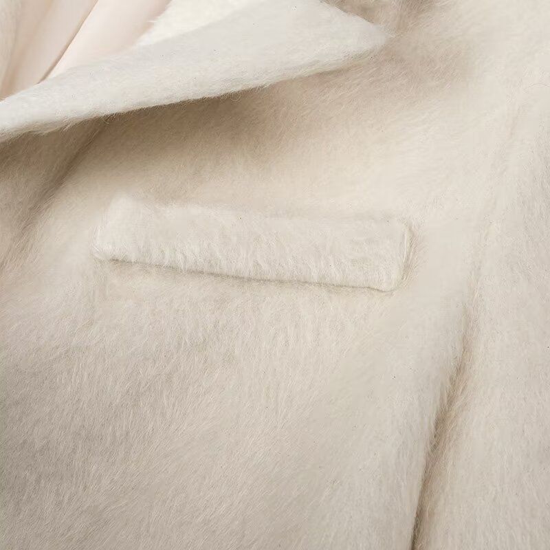 Women s clothing spring new long haired color suit jacket_voghion.com