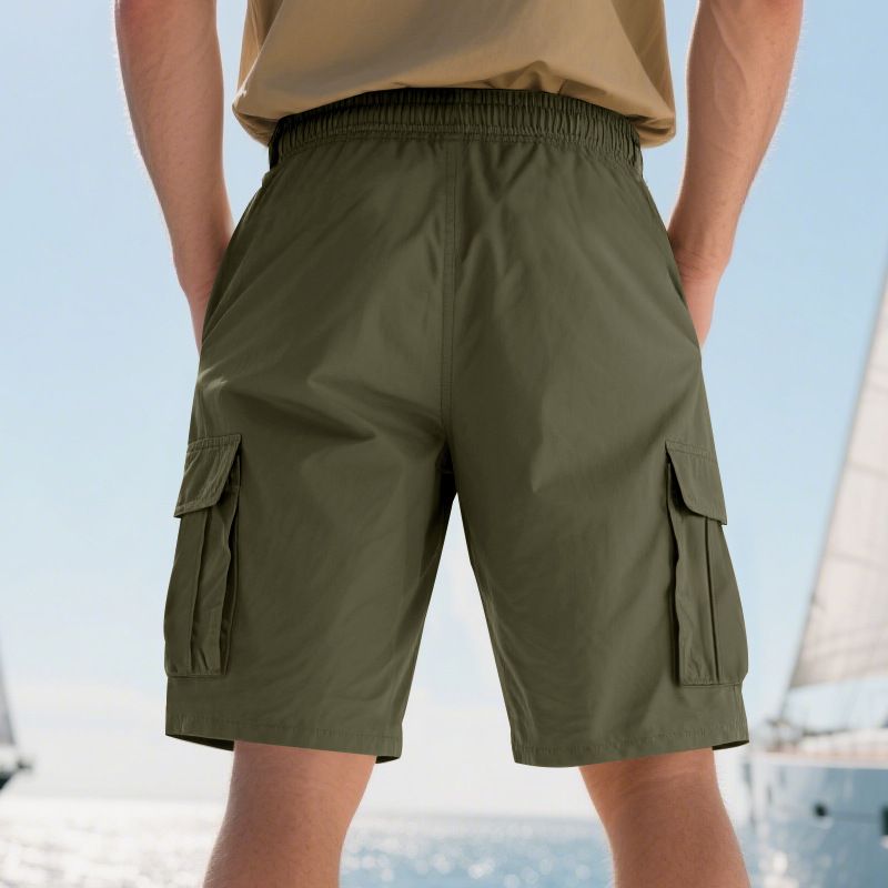 Herrenbekleidung Sommer Lose Lässige Multi Pocket Arbeitskleidung Squat Sport Casual 5 Punkt Shorts_voghion.com