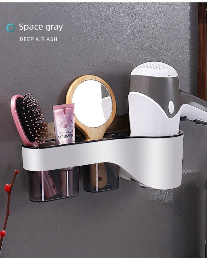 Toilet Wall-Mounted Storage Rack No-Drill Bathroom Household Hanging Rack Storage Rack Bathroom Shelf_voghion.com