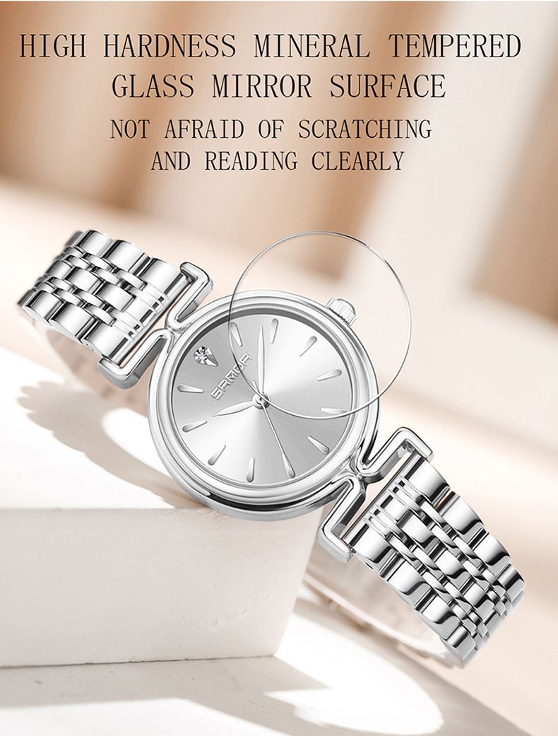 Women's Vintage-Inspired Quartz Watch With Mesh/Leather/Stainless Steel Strap, Minimalist Bar Dial, Light Luxury Casual Wristwatch Dial Watch Female_voghion.com