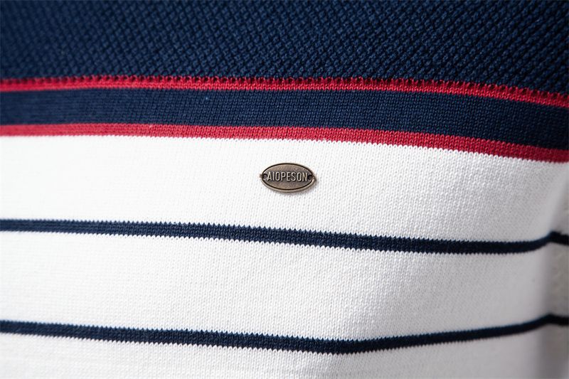 Men's Clothing New Striped Color Matching Long Sleeved Men's Knitted Sweater Fashionable Round Neck Men's Casual Sweater_voghion.com