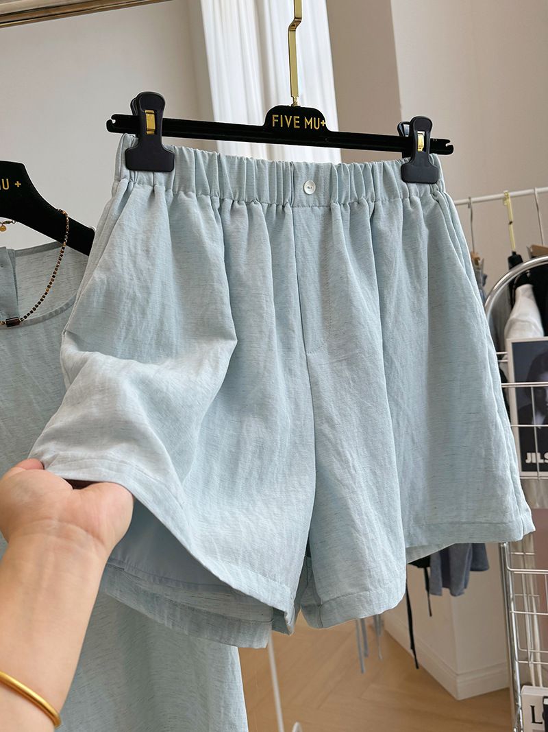 Ensemble deux pièces tendance pour femme, tenue d'été de style fin et élégant, ensemble complet_voghion.com