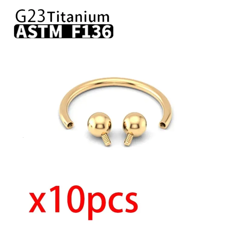 Piercing G23 ASTM36 Anello al naso C Rod Gioielli per il corpo Filettatura interna Cartilagine Elica Orecchini All'ingrosso 251106_voghion.com