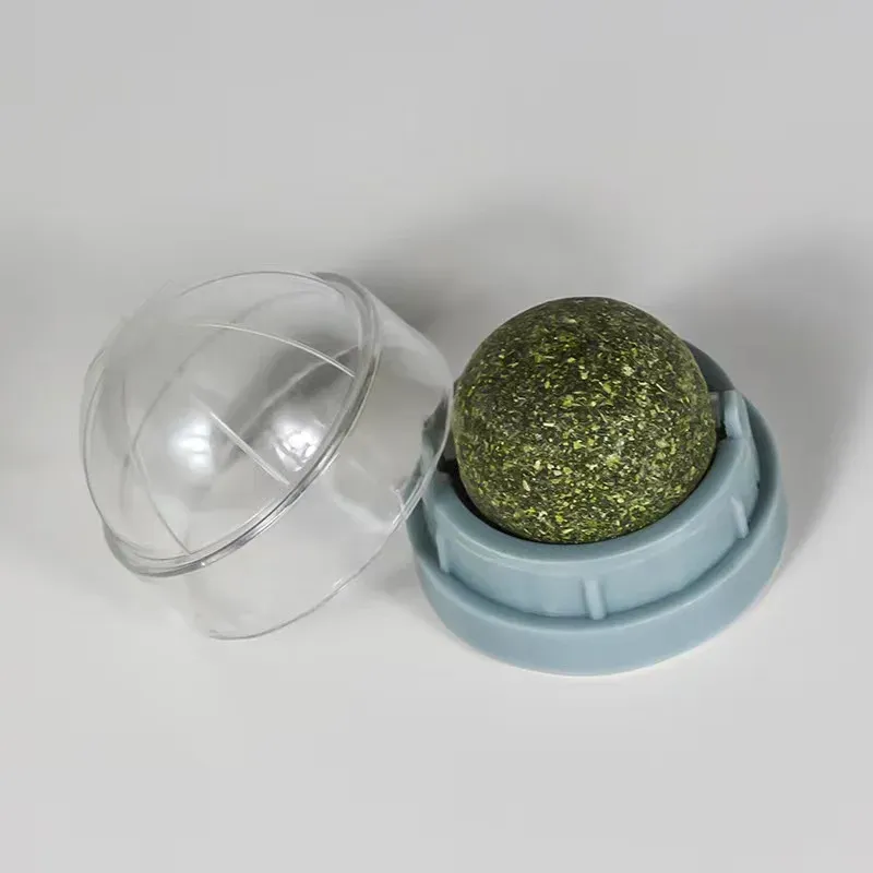 Catnip Cat Wall Stick-on Ball Toy Scratchers Treats Healthy Natural Removes Balls To Promote Digestion Cat Grass Snack_voghion.com