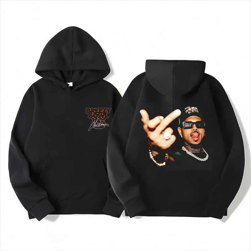 Camiseta Unisex Vintage C. Brown Con Dedo Medio, Concierto 2025, Gráfica CB Breezy Bowl XX, Camiseta De Música Y2k,_voghion.com