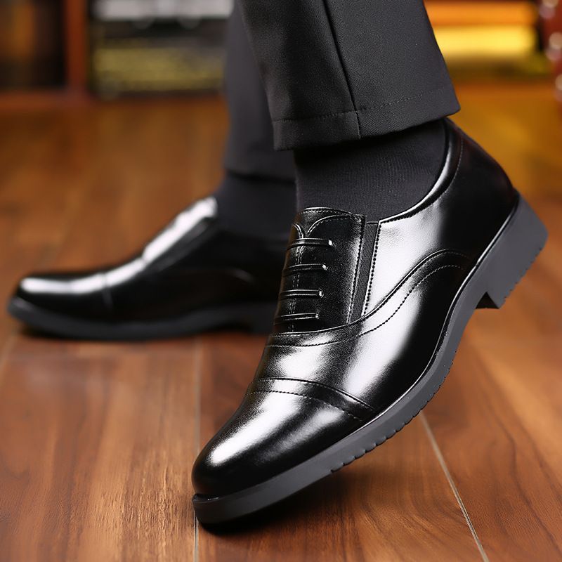 2025 Spring And Autumn New Business Dress Men's Three Joint Lace Single Breathable Security Leather Shoes 002_voghion.com