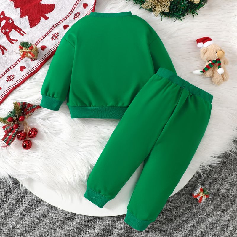 2024 Carino neonato e bambino piccolo abbigliamento per bambini lettera ricamata felpa con cappuccio pantaloni set_voghion.com