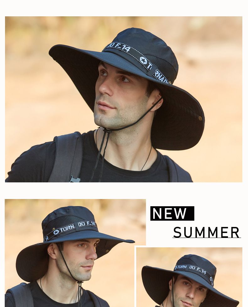 Heißer Verkauf Neue Boonie Männer Anti-Uv Sonnenhüte Outdoor Angeln Kappe Mode Große Krempe Kappen frauen Sommer Männlichen Eimer Hut Sombrero Gorros_voghion.com