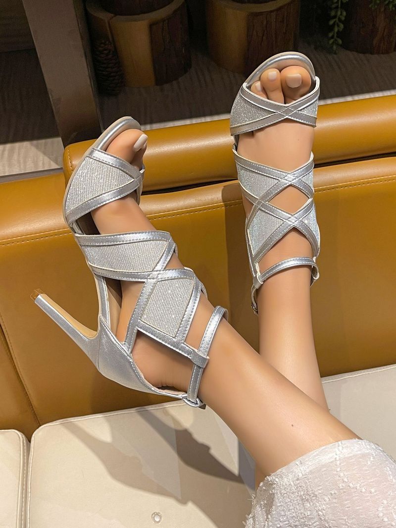 New Sandals Fish Mouth Heels Plus Size Stilettos_voghion.com