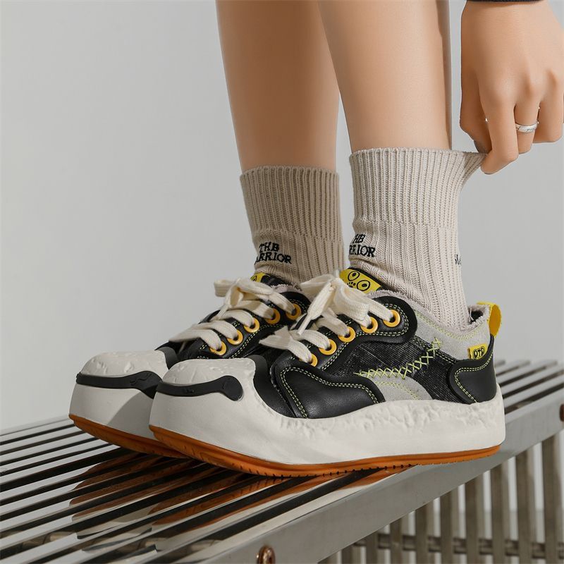 Scarpe basse da donna in tela con toppa a forma di campana, da donna, estive, unisex, brutte, carine e divertenti._voghion.com