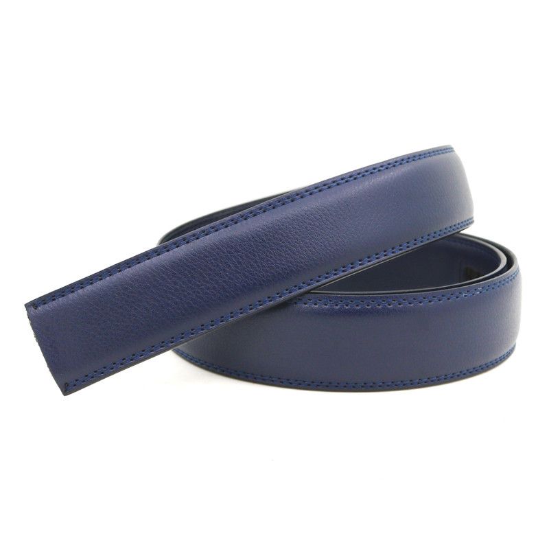 HOT Men's Automatic Body 3.5CM Genuine Leather Without Buckle Cowhide High quality Replacement Belt_voghion.com