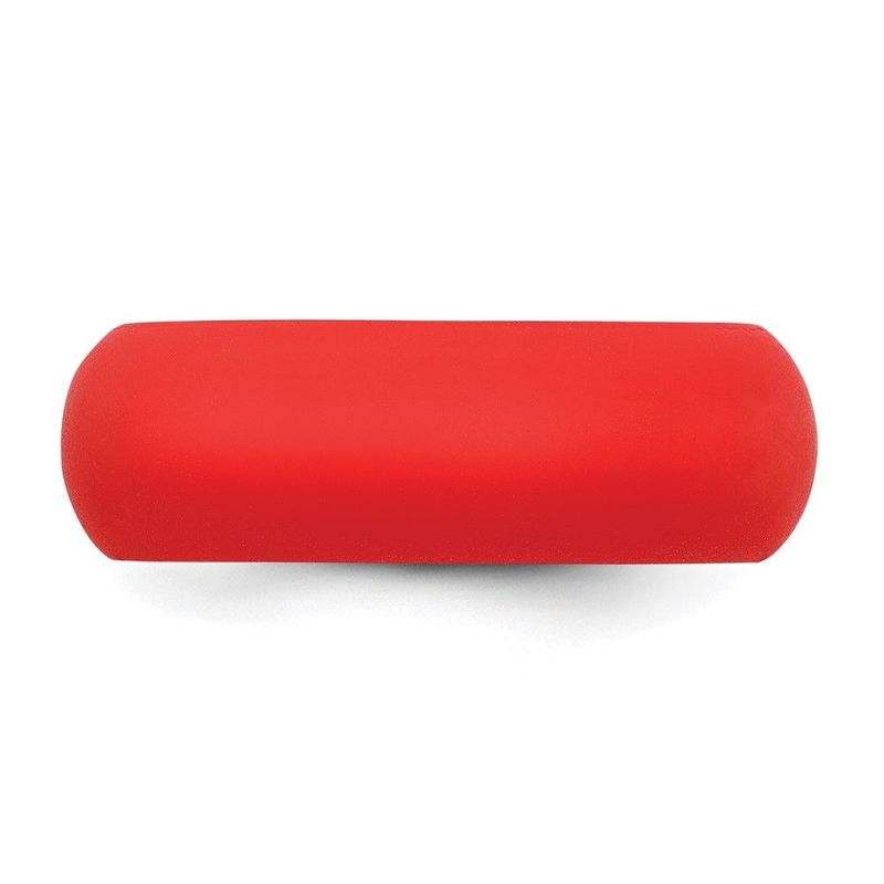 Silicone Red 8mm Domed Band Size 12_voghion.com