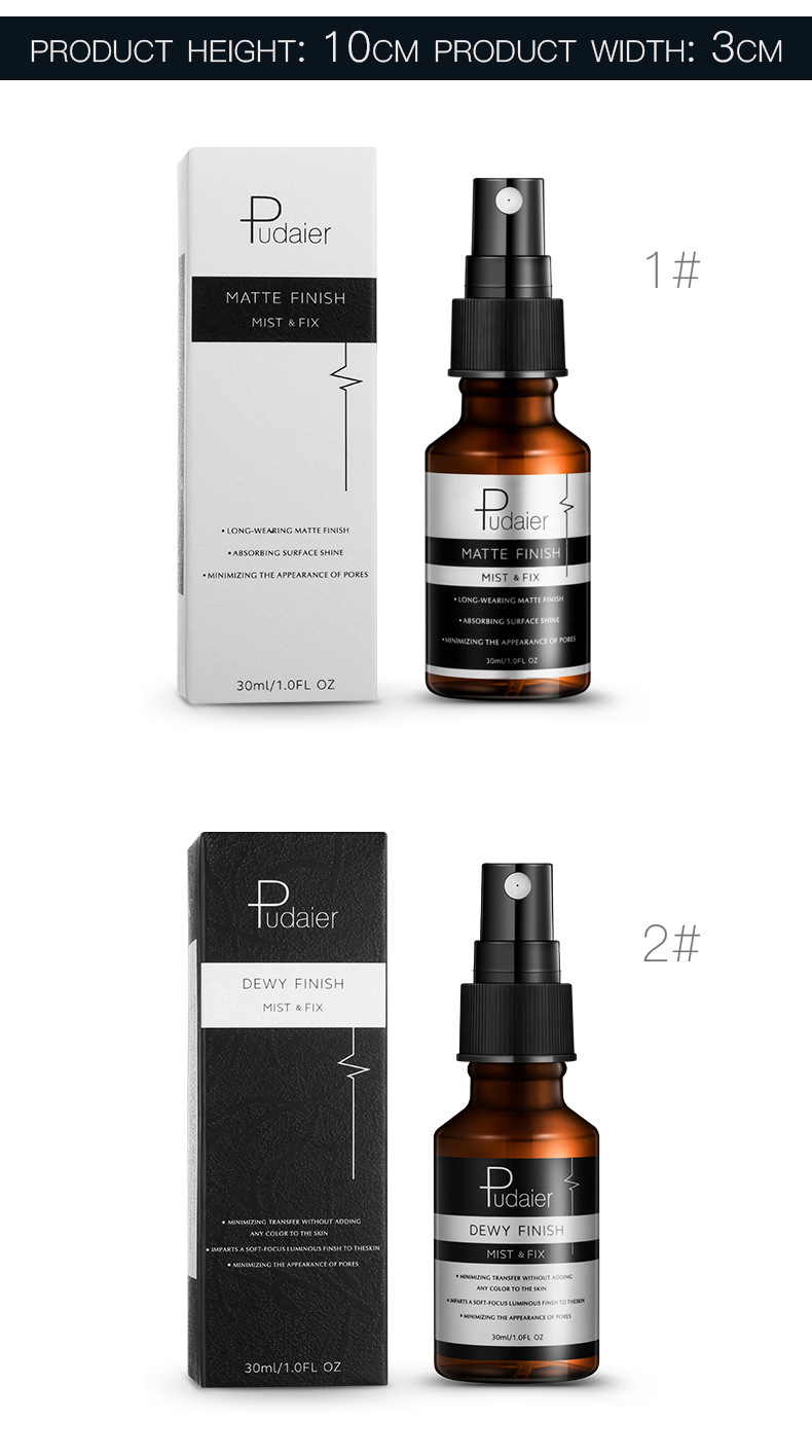 Pudaier Makeup Setting Spray Idratante Controllo Olio Spray Opaco Reintegrante 30ml Toner Makeup Setting Water_voghion.com