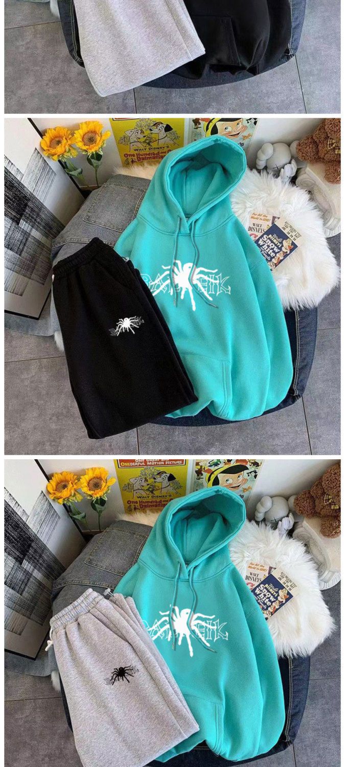 Completo da uomo con felpa con cappuccio e pantaloni da jogging ispirato a Spider-Man – Streetwear grafico (nero/grigio/blu, M-5XL)_voghion.com