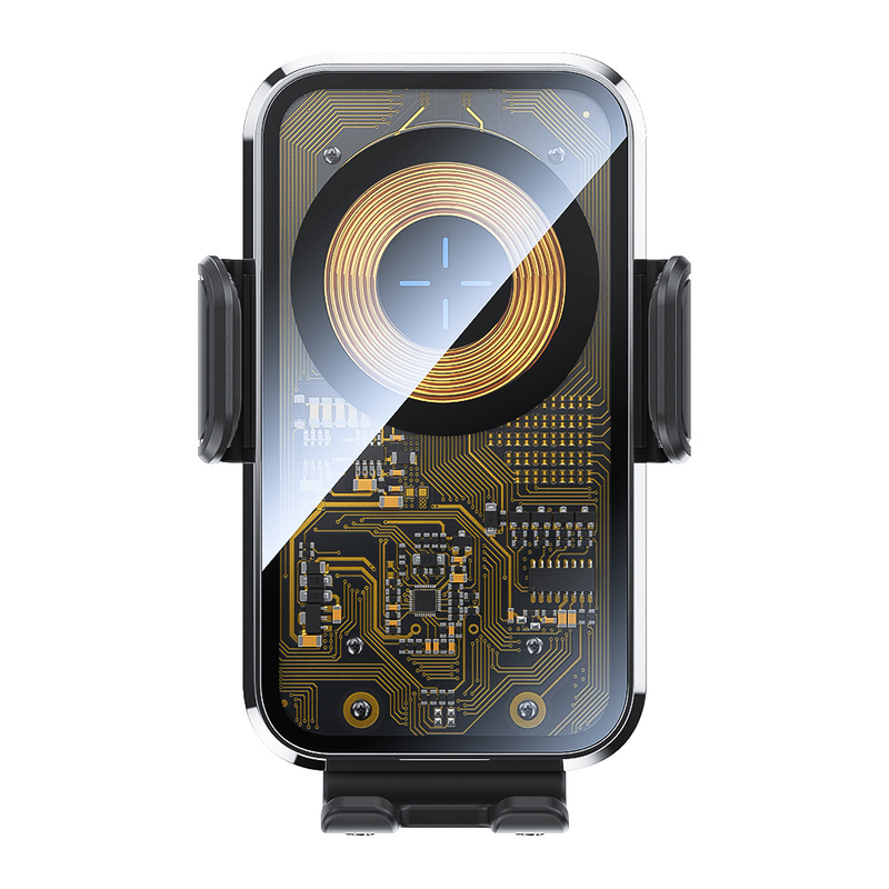 Vhodné pro iPhone, průhledný magnetický držák do auta pro bezdrátové nabíjení 15W, kompatibilní s rychlonabíjením, vnitřním viditelným..._voghion.com