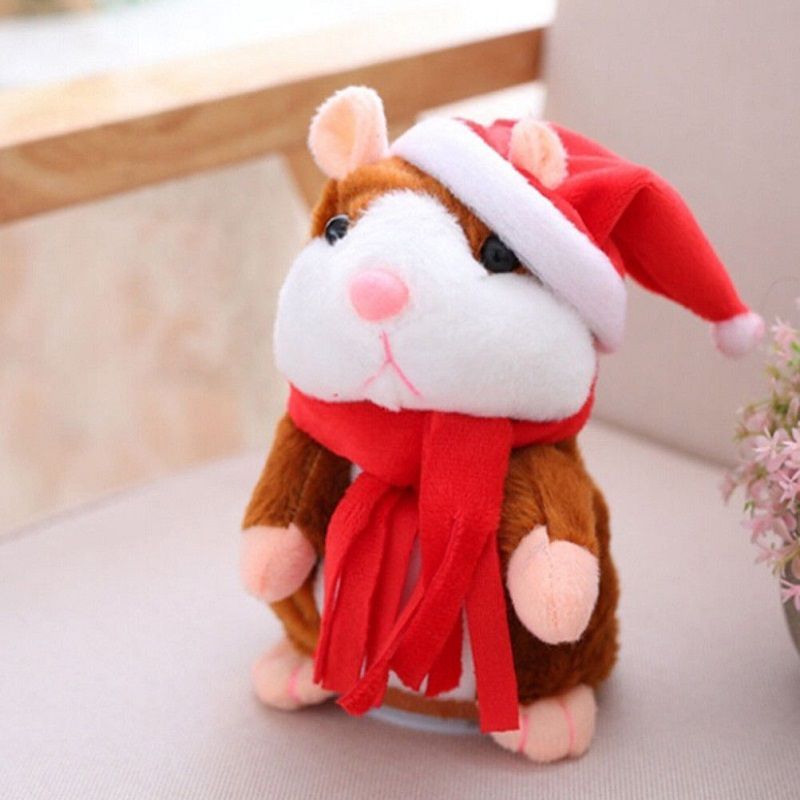 Cheeky Delightful Hamster Talking Mouse Pet Plush Christmas Toy For Kids And Adults_voghion.com