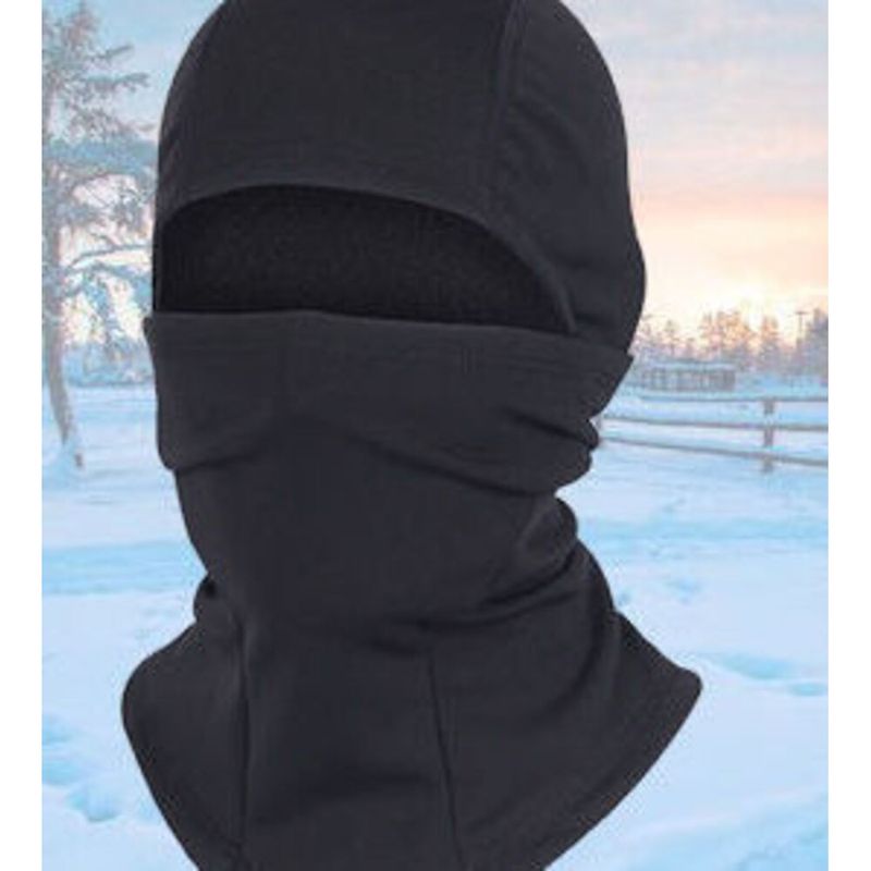 Solid Color For Men And Women Elastic Face Mask Electric Riding Dustproof Bandit Hat Warm American Style Head Cover_voghion.com