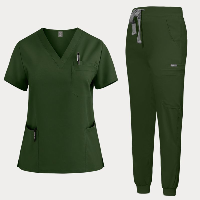 Dametøj Ny Farve, Sygeplejerskeuniform, Kortærmet Håndbørstninguniform Til Kvinder, Mundplejeuniform, Elastisk Hurtigtørrende Håndvaskuniform_voghion.com