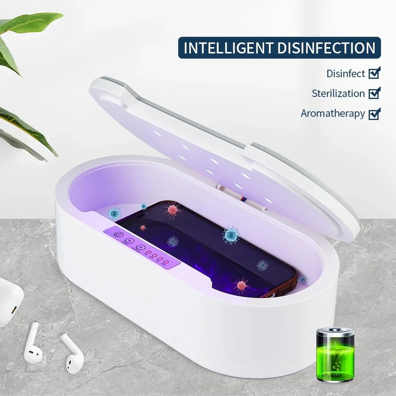 Sterilizzatore multifunzione Aromaterapia Luce UV Disinfezione Scatola Aromaterapia Deodorare Sterilizzatore per gioielli Occhiali Telefono_voghion.com