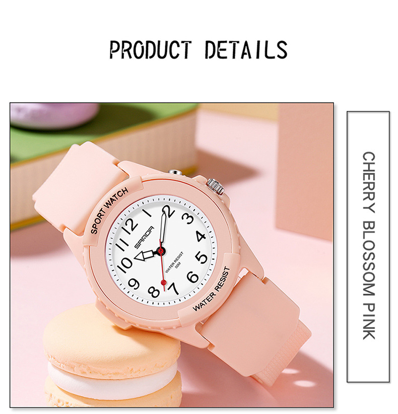 Orologio sportivo al quarzo con quadrante luminoso - Cassa in resina leggera, vetro minerale, impermeabile fino a 30 m, display analogico-digitale, movimento luminoso, orologio da studente_voghion.com