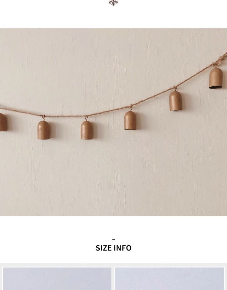 Vintage Christmas Bells Set - Handcrafted Brass Tree Ornaments With Classic Holiday Charm (2 Styles: Cone & Round)_voghion.com