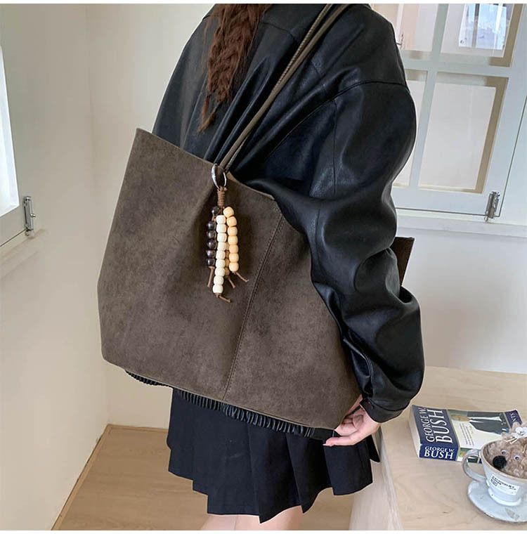 Borsa a tracolla semplice e di grande capacità, autunno inverno 2025, da donna, per uscire, lavorare e andare al lavoro._voghion.com