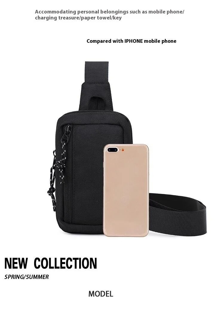 Crossbody Bag The 2024 New Model of Close-fitting Anti-theft Street Fashion Sports Mini Chest Bag Valuables Can Be Carried at Any Time_voghion.com