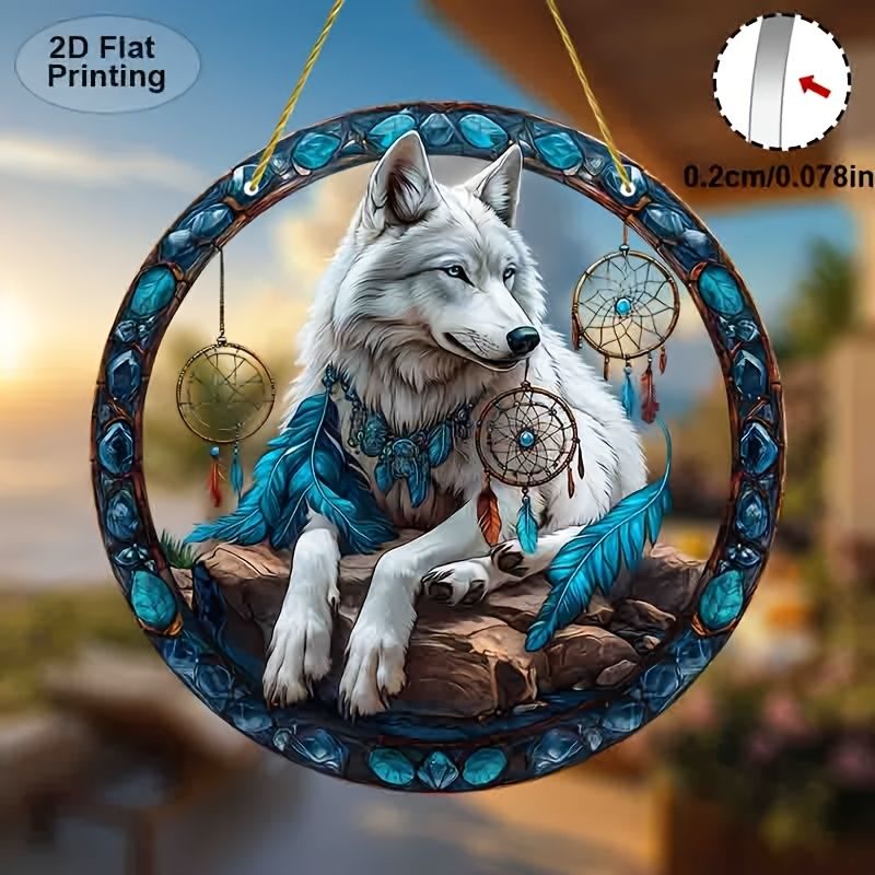 kurt Dreamcatcher Akrilik Duvar Sanatı Mavi Tüyler ve Boncuklar. Yatak Odası/Oturma Odası/Dış Mekan Dekoru İçin Mükemmel. Kız Kardeşler/Arkadaşlar İçin Benzersiz Hediye_voghion.com