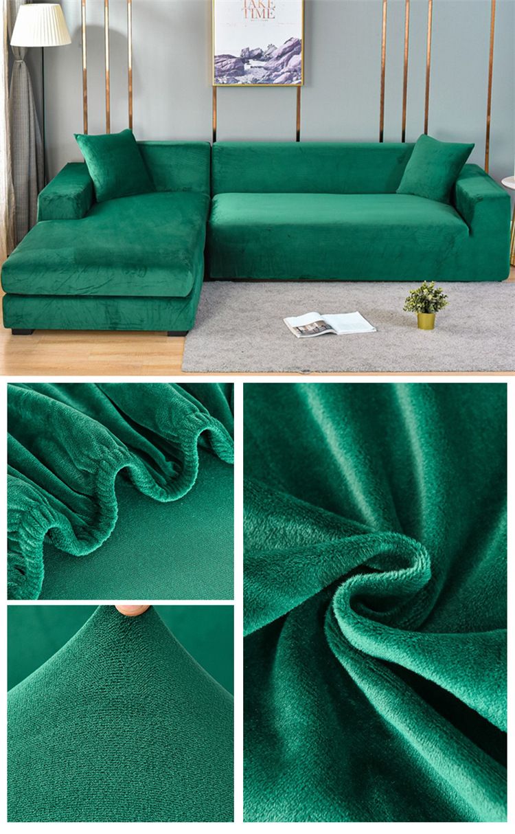 Wohnmöbel Silberfuchs Plüsch Sofabezug Komplettpaket hochelastisches Sofakissenbezug Heimstoff superweich Sand heißer Verkauf_voghion.com