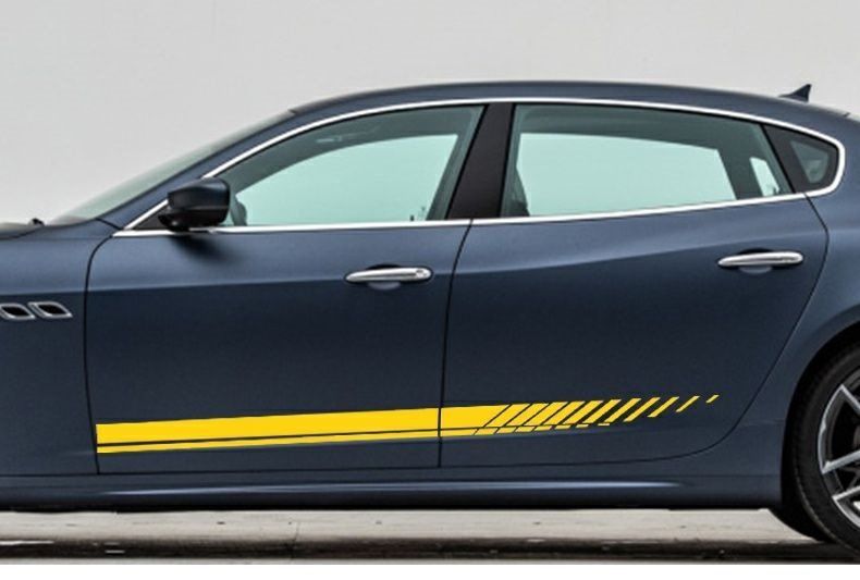 Autocolant auto, model de fustă laterală, personalitate sport modificat, autocolant universal pentru ușă, spate jos, capac decorativ pentru zgârieturi_voghion.com
